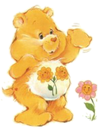 an orange care bear